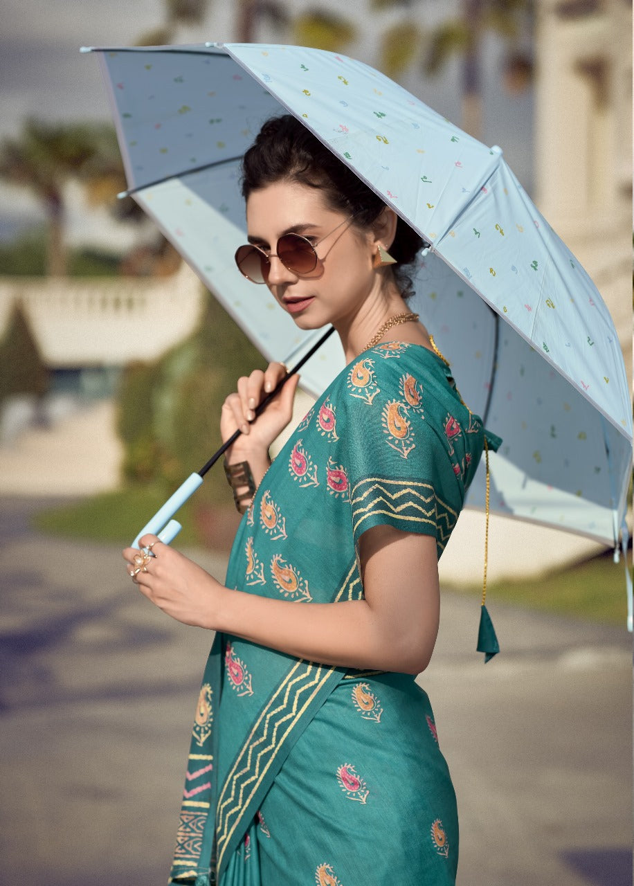 Rajath Resham rama   Handcrafted Saree – Timeless Elegance in Every Thread