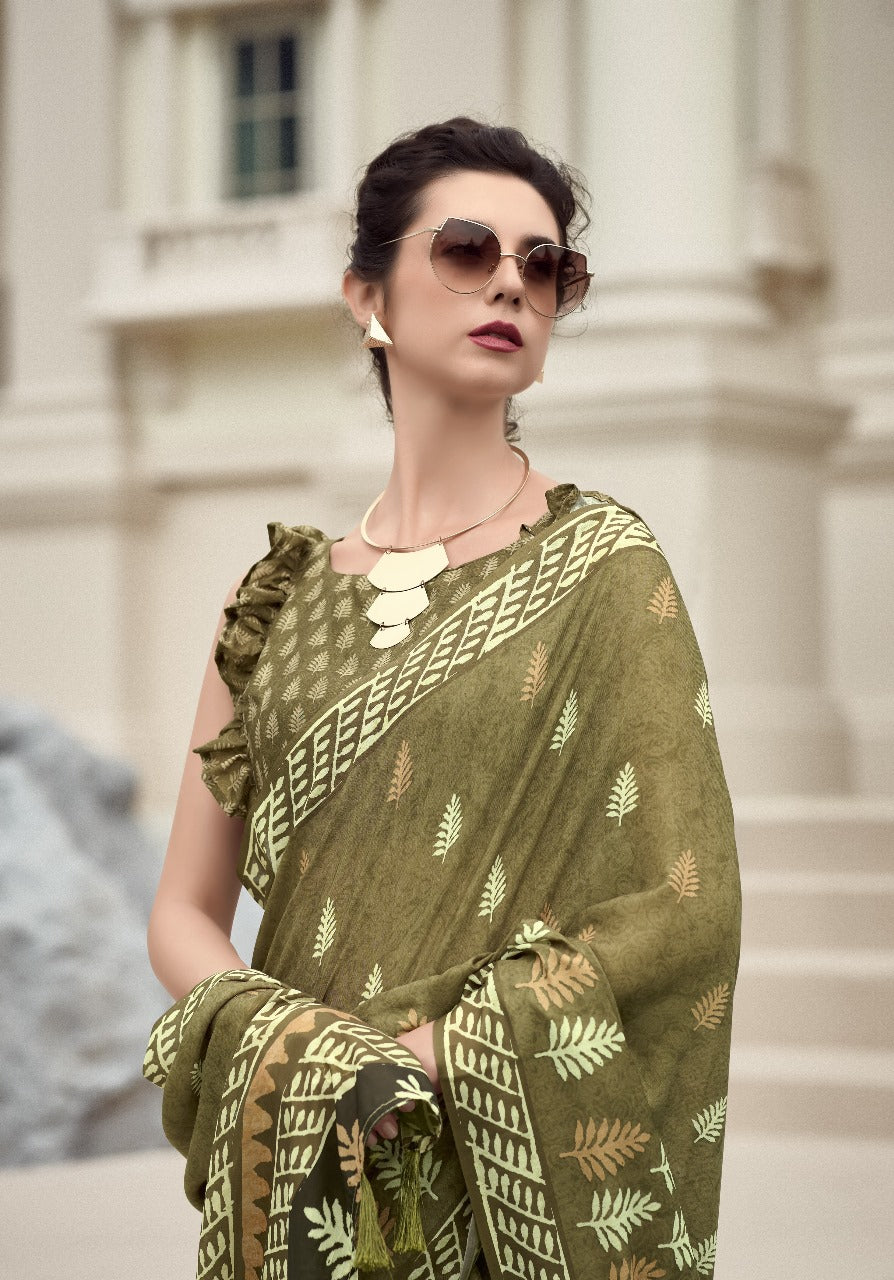 Rajath Resham Light green Handcrafted Saree – Timeless Elegance in Every Thread (Copy)