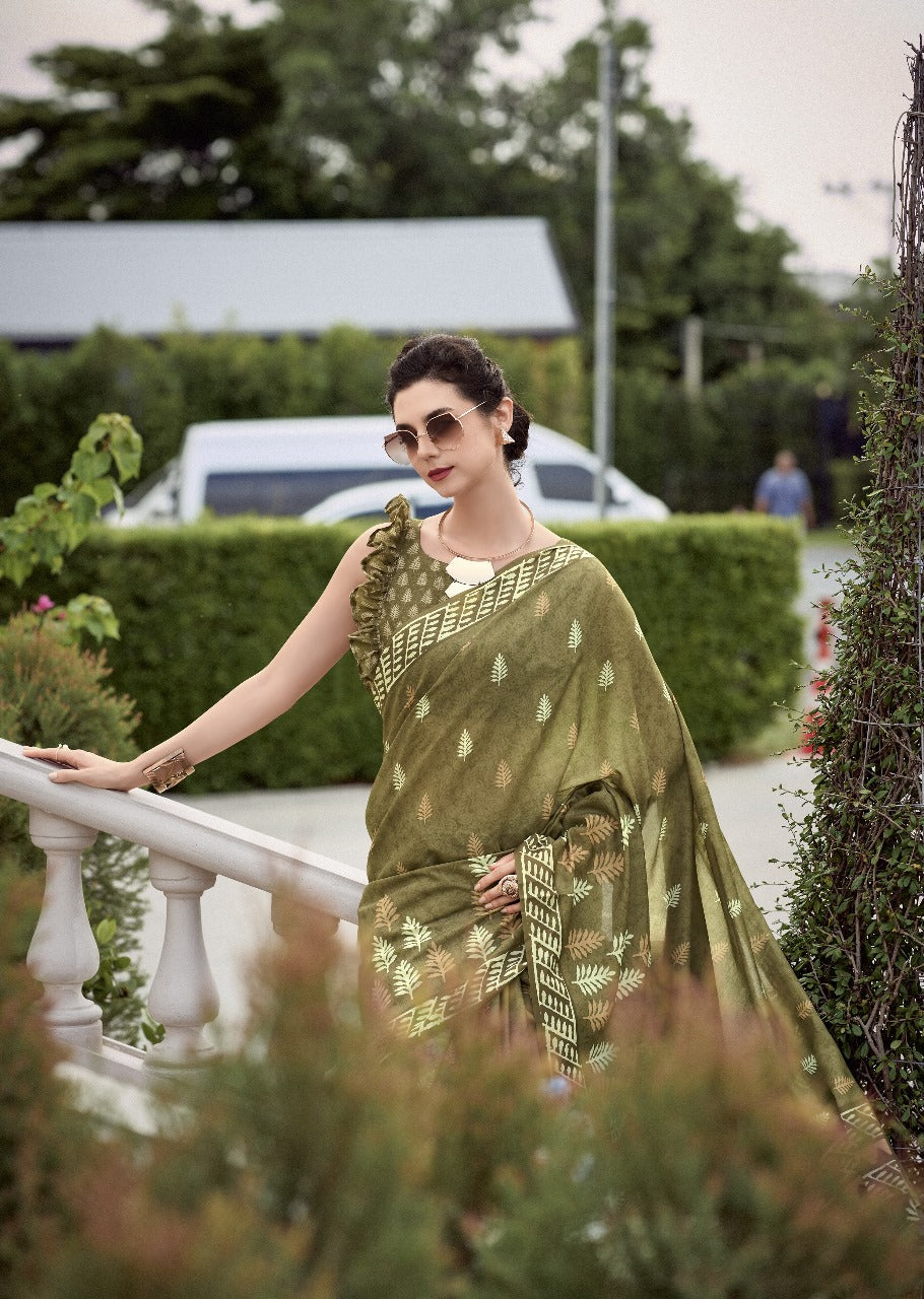 Rajath Resham Light green Handcrafted Saree – Timeless Elegance in Every Thread (Copy)